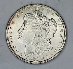 1881 P BU Grade Morgan Silver Dollar-$80 CPG