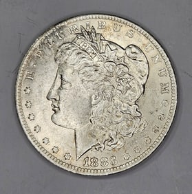 1883 O AU Grade Morgan Silver Dollar