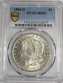 1884 O MS 63 PCGS Morgan Silver Dollar