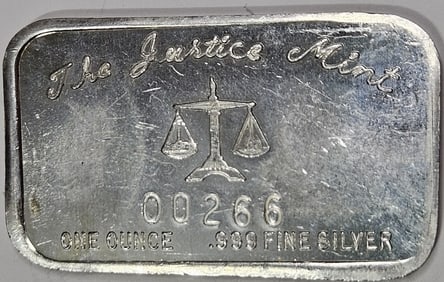 1 oz. Justice Mint WILD TURKEY Silver Bar