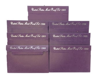 (7) 1989 US Mint Proof Sets