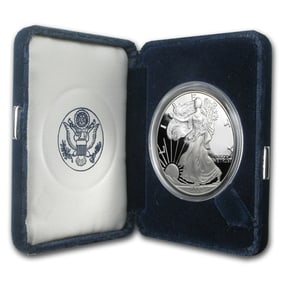 2002 US Silver Eagle Proof in OMP