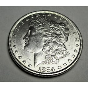 1884 P BU Grade Morgan Silver Dollar