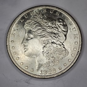 1882 s BU Grade Morgan Silver Dollar