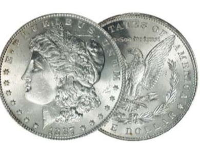 1887 P BU Morgan Silver Dollar