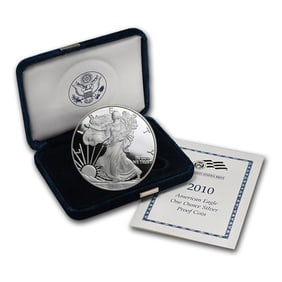 2010 US Silver Eagle Proof in OMP