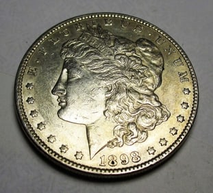 1898 P Morgan Silver Dollar
