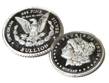 1 Gram Silver Proof Morgan Design Round