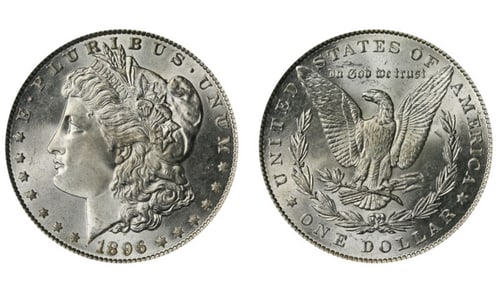 1896 P BU Morgan Silver Dollar