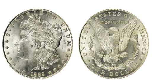 1889 P BU Morgan Silver Dollar