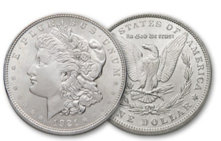 1921 P BU Morgan Silver Dollar