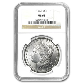 1882 P MS 63 NGC Morgan Silver Dollar