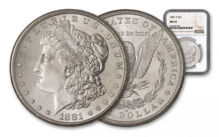 1881 S MS 65 NGC Morgan Silver Dollar