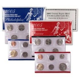 2005 US Mint Set - P & D Sets in OMP