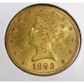 1893  10 Gold Liberty Eagle