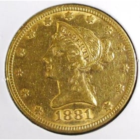 1881  10 Gold Liberty Eagle