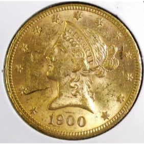 1900 AU/BU   10 Gold Liberty Eagle