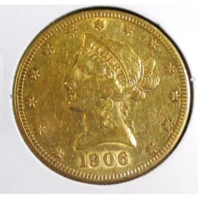 1906 S 10 Liberty Eagle XF Grade