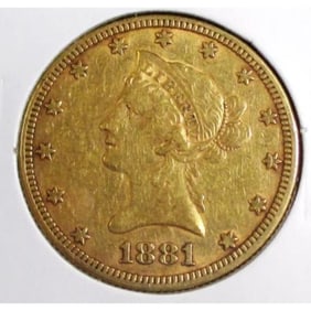 1881 $ 10 Gold Liberty Eagle XF