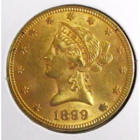 1899 $ 10 Gold Liberty Eagle