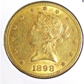 1898 S XF Grade $ 10 Gold Liberty Eagle