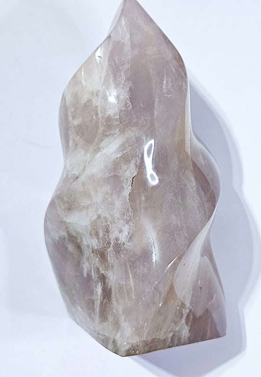 Finished Natural Blue Rose Quartz Flame - Large (1 of 5)