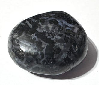 Indigo Gabbro/Mystic Merlinite Palm Stone