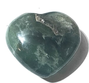 57.05 Gram Flourite Heart Shape Palm Stone
