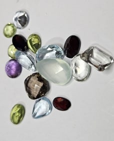 18.85 tcw. Natural Facteted Gemstone Parcel