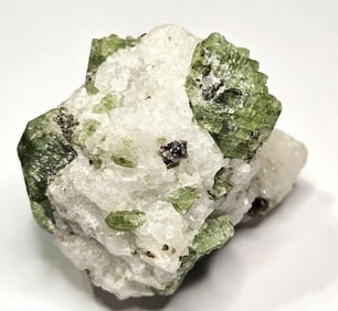 57.94 gram Chrome Diopside Specimen in Quartz