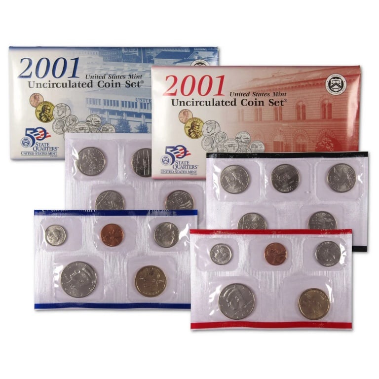 2001 US Mint Set - P & D Sets in OMP (1 of 1)