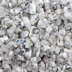 50 grams Natural Rainbow Moonstone Tumbled Chips