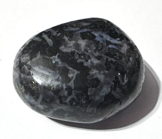 Indigo Gabbro/Mystic Merlinite Palm Stone