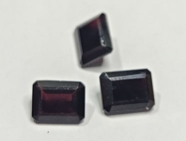 8.65 tcw. Natural Rectangle Cut Garnets