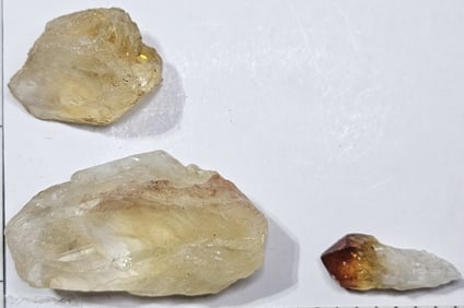 26.26 grams Natural Citrine Rough Cut Specimens