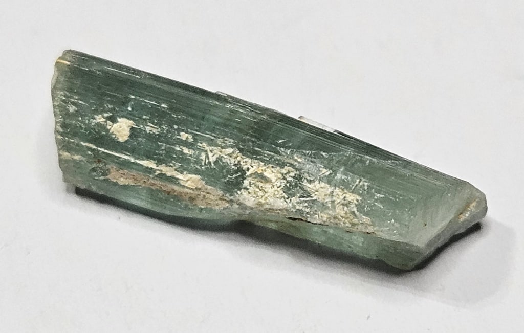 5.05 ct. Gem Grade Green Tourmaline Large Crystal: Item is the exact item in the image- Bidder is responsible for all value and grade determination -