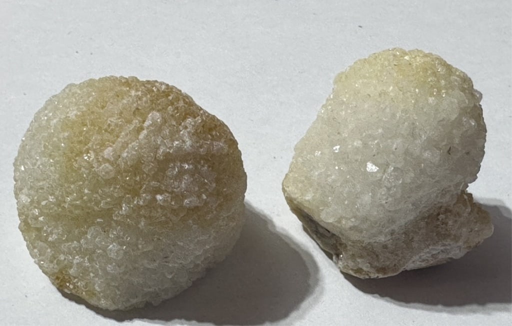 (2) Natural Stalactite Spirit Quartz Crystals: Items are the exact items in the image - Please review the entire terms and conditions prior to placing any bids - Any bid is an agreement to all terms and conditions -