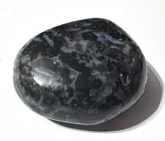 Indigo Gabbro/Mystic Merlinite Palm Stone