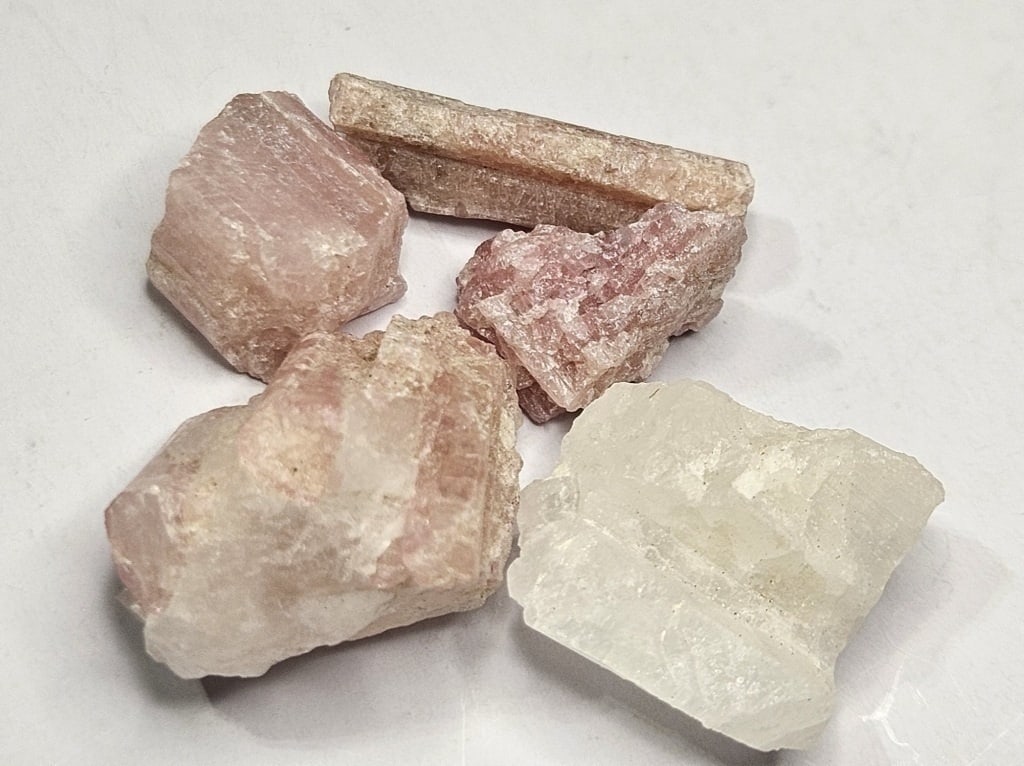 36.7 tcw. Natural Pink Tourmaline Gem Grade Rough: Item is the exact item in the image - Bidder is responsible for all value and grade determination -