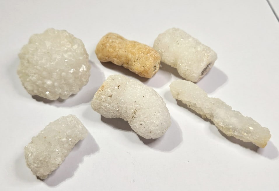 98.09 grams Stalactite Spirit Quartz Lot: Item is the exact item in the image- Bidder is responsible for all value and grade determination -