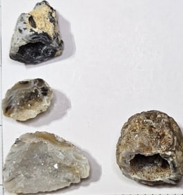 38.44 grams - 4 Oco Brazilian Geodes