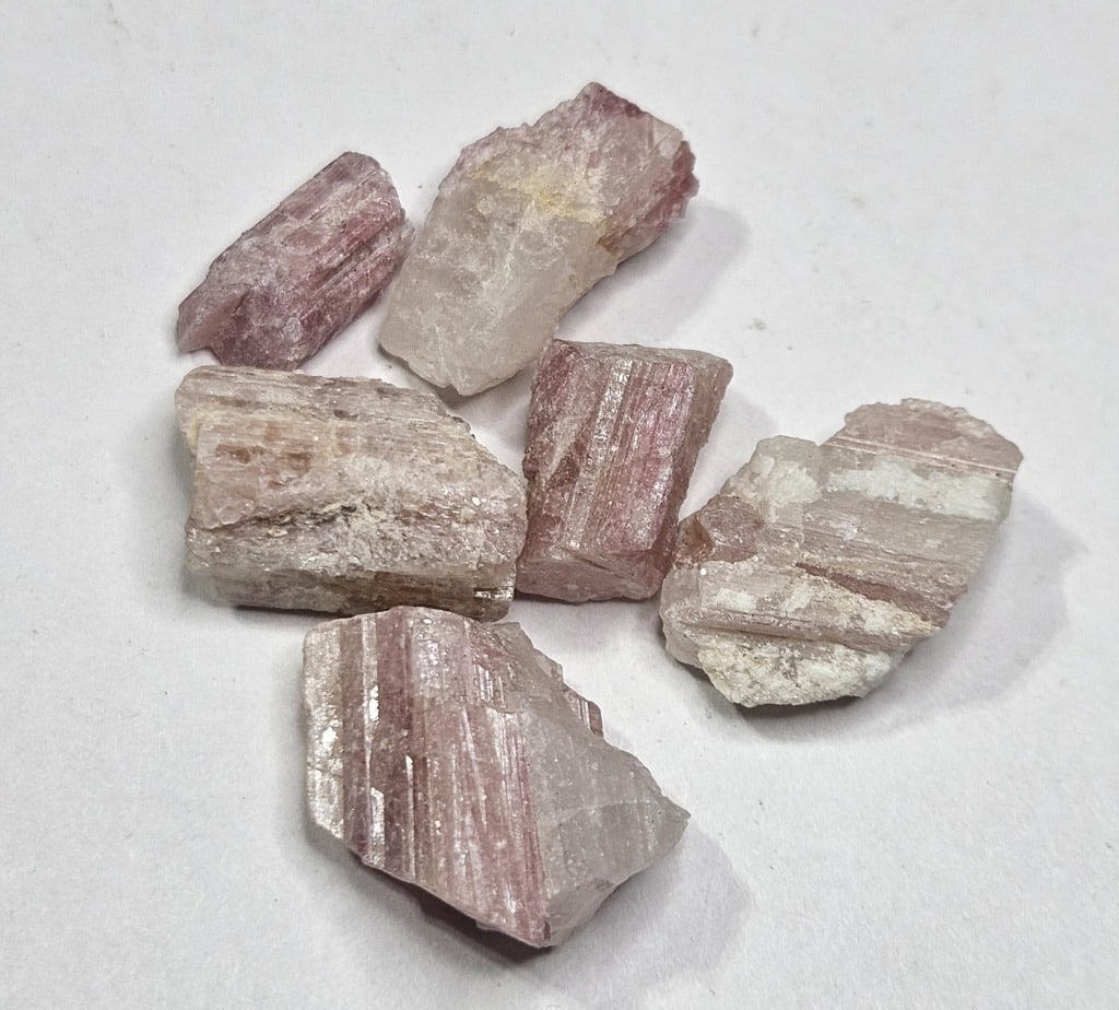 11.29 grams Natural Rough Pink Tourmaline Lot (1 of 2)