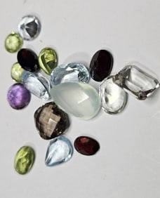 18.85 tcw. Natural Facteted Gemstone Parcel