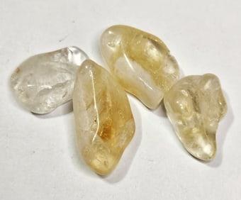 31.28 gram Natural Citrine Tumbled Stone Lot