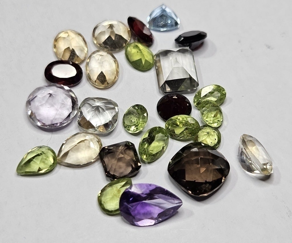 27.85 Tcw. Natural Faceted Gemstone Parcel (1 of 2)