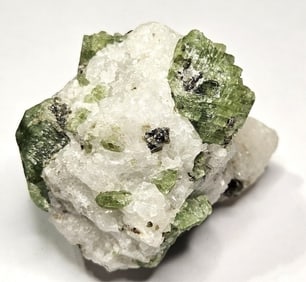 57.94 gram Chrome Diopside Specimen in Quartz