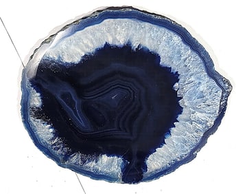 Fine Dyed Blue Banded Agate Slab
