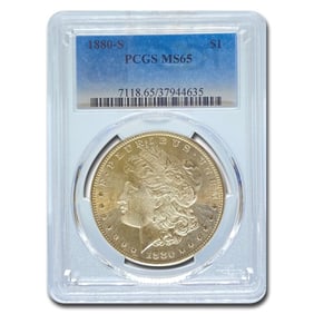 1880 S MS 65 PCGS Morgan Silver Dollar