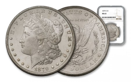 1879 S MS 63 NGC Morgan Silver Dollar