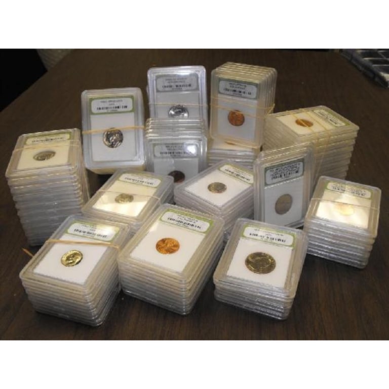 Lot of (50) BU and PROOF Coins: Items are US minted BU and Proof Coins from Mint and Proof Sets. NEVER CIRCULATED!